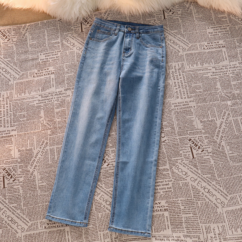 NEW HW SKINNY JEANS SNOW BIRU/ HIGH WAIST CELANA JEANS PREMIUM ( S -XL)