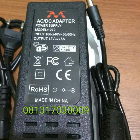 Adaptor 12V 6A Adaptor Pompa DC