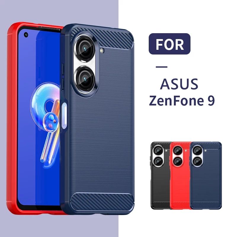 Case Asus Zenfone 9 Softcase Carbon Fiber Rugged