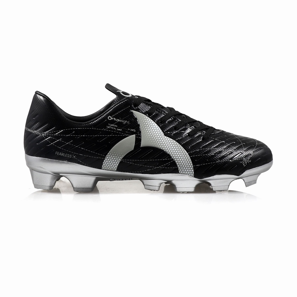 SEPATU BOLA ORTUSEIGHT FORTE SOLSTICE FG - BLACK SILVER