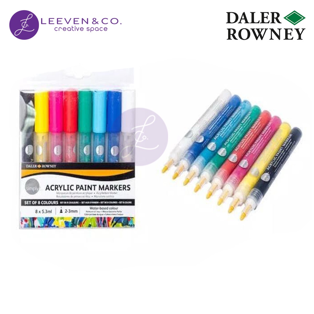 

SIMPLY ACRYLIC MARKERS SET 8PCS