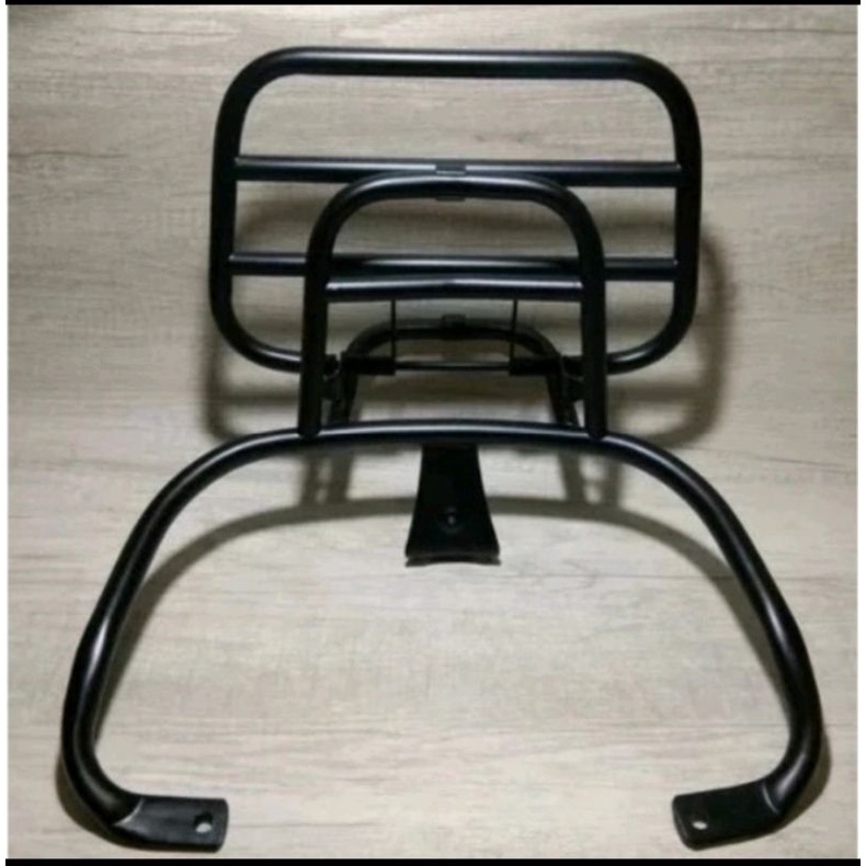 backrack motor Vespa listrik uwinfly T3 hitam dan croom