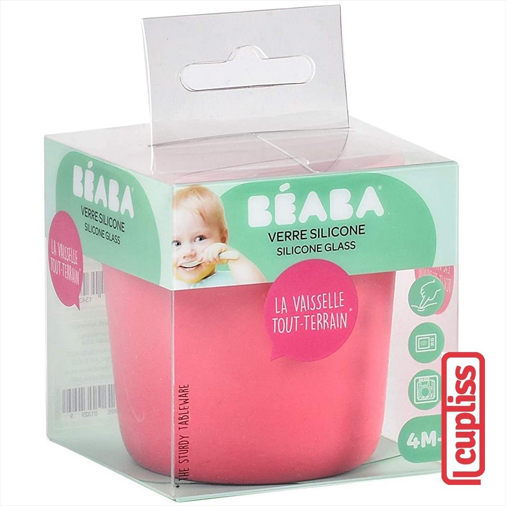 BEABA Silicone Glass 122206 Pink Gelas Minum Anak