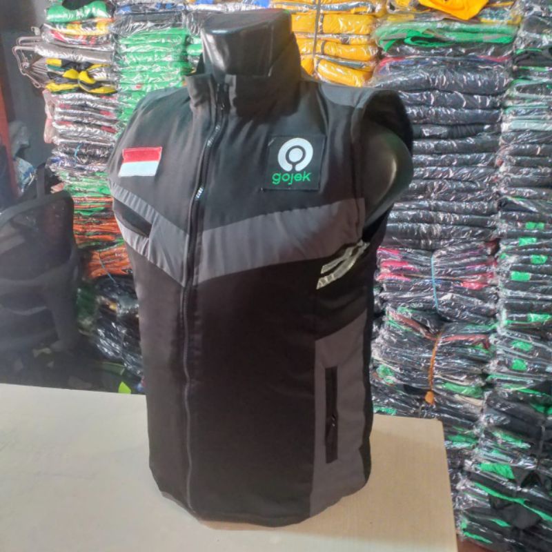Rompi Gojek komunitas driver ojek online bahan waterproof