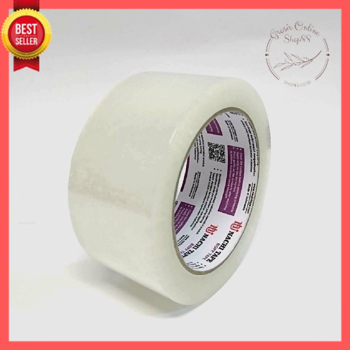 GOS -D111- Lakban Selotip Packing Tape 48mm 100 Yard Transparan Bening