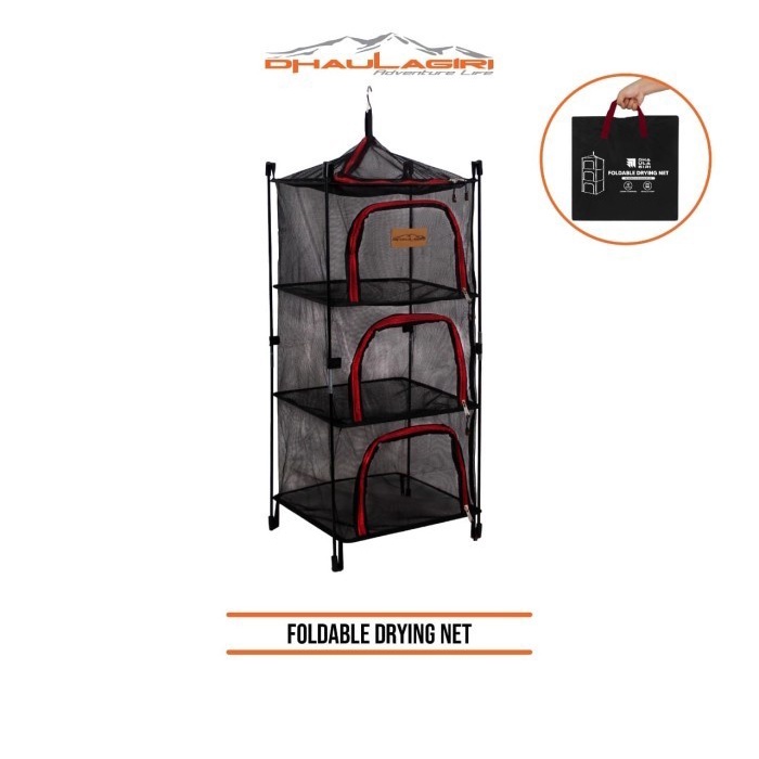 Foladable Drying Net Dhaulagiri Jemuran Lipat Jaring Camping Outdoor