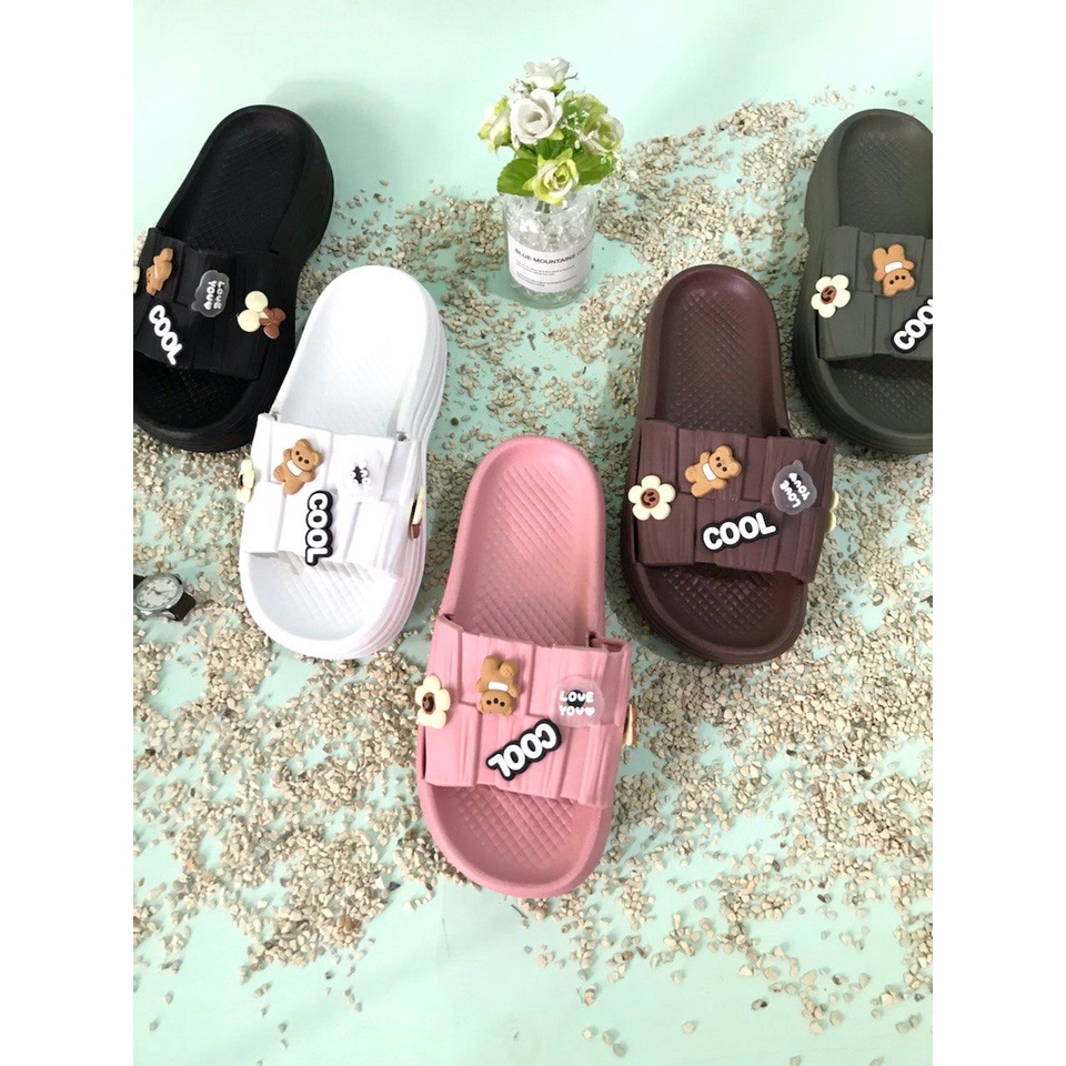 SANDAL SLOP FUJI KEKINIAN MOTIF BEAR COOL IMPORT MOKAYA 2215-27