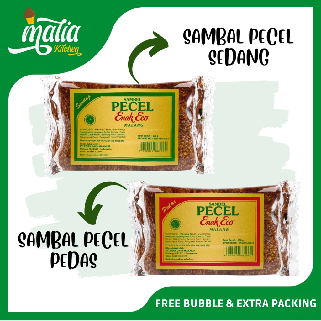 

Bumbu pecel instan pecel enak eco pedas sedang 90GR