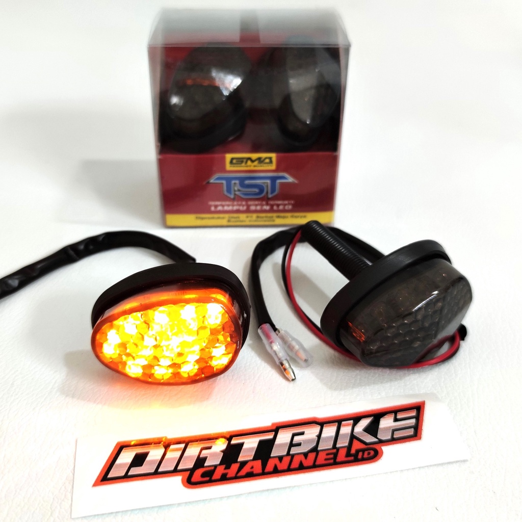 LAMPU SEIN LED KLX DTRACKER SUPERMOTO LAMPU SEN TEMPEL UNIVERSAL