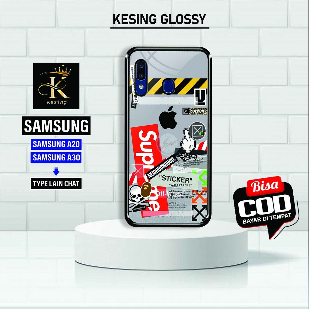 Case Samsung A20 / A30 - Case Samsung A20 - Case Samsung A30 - Kesing Hp Samsung - [ STICKER ] - Cas