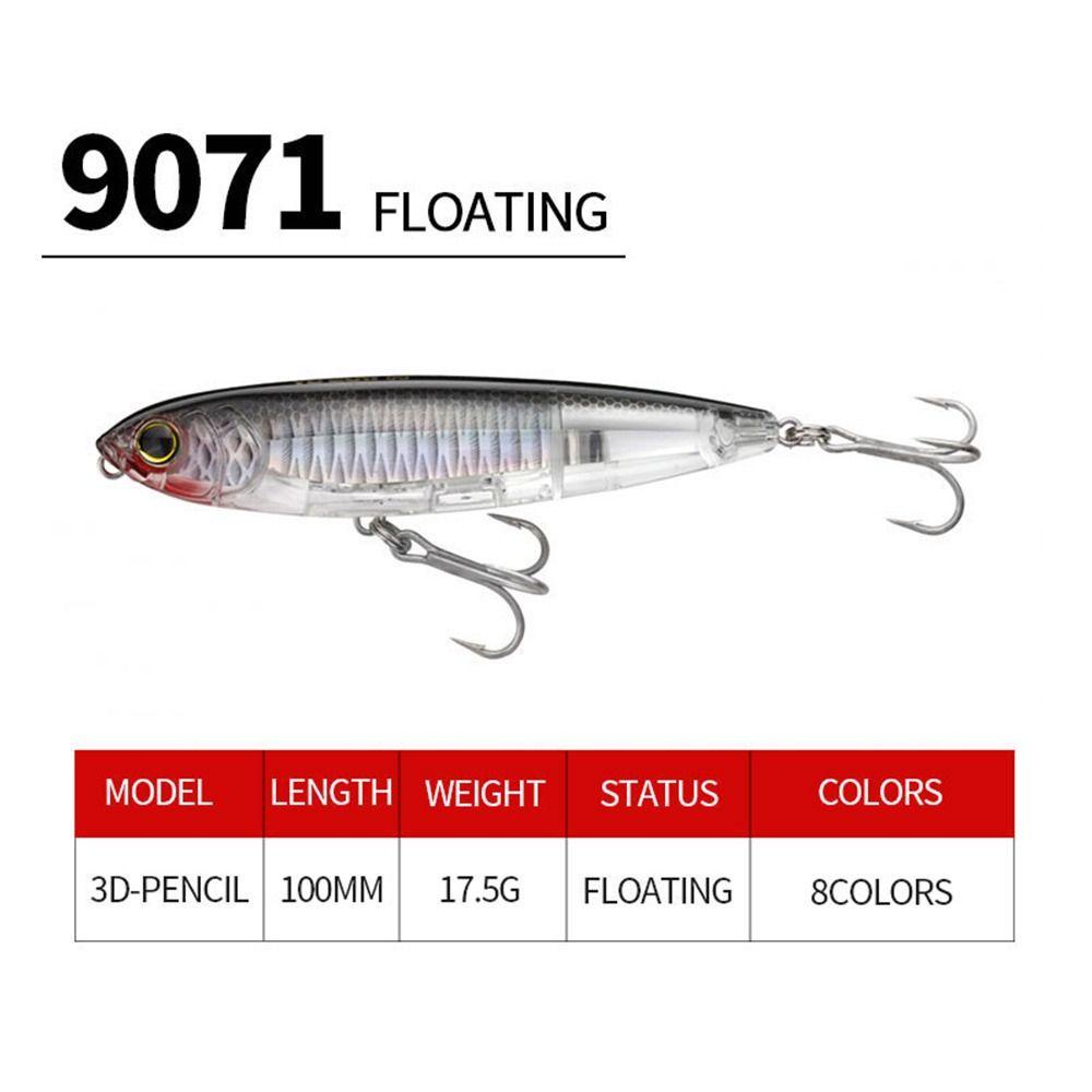 Preva Umpan Ikan Kecil Mengambang Desain Jepang9071Kopbaits Tackle Bergaris bass Musim Dingin Memancing Top Water Lure