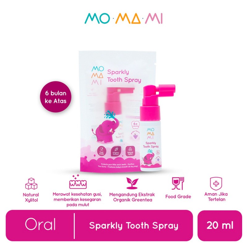 Momami Sparkly Tooth Spray Semprotan Perawatan Gigi Anak - 20 ml