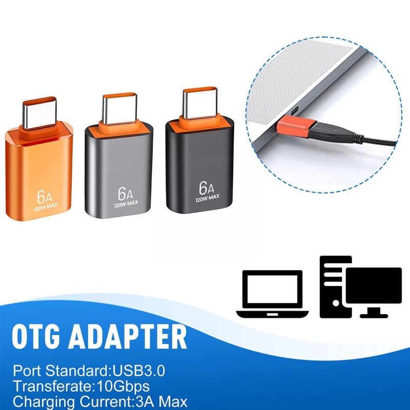 6a Adapter OTG Data Teansfer / Tipe-C Ke USB 3.0 Untuk Mouse Gaming