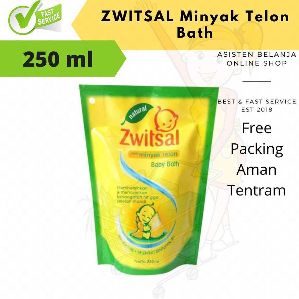 Zwitsal Baby Bath Minyak Telon / Rich Honey 250ml 250 ml