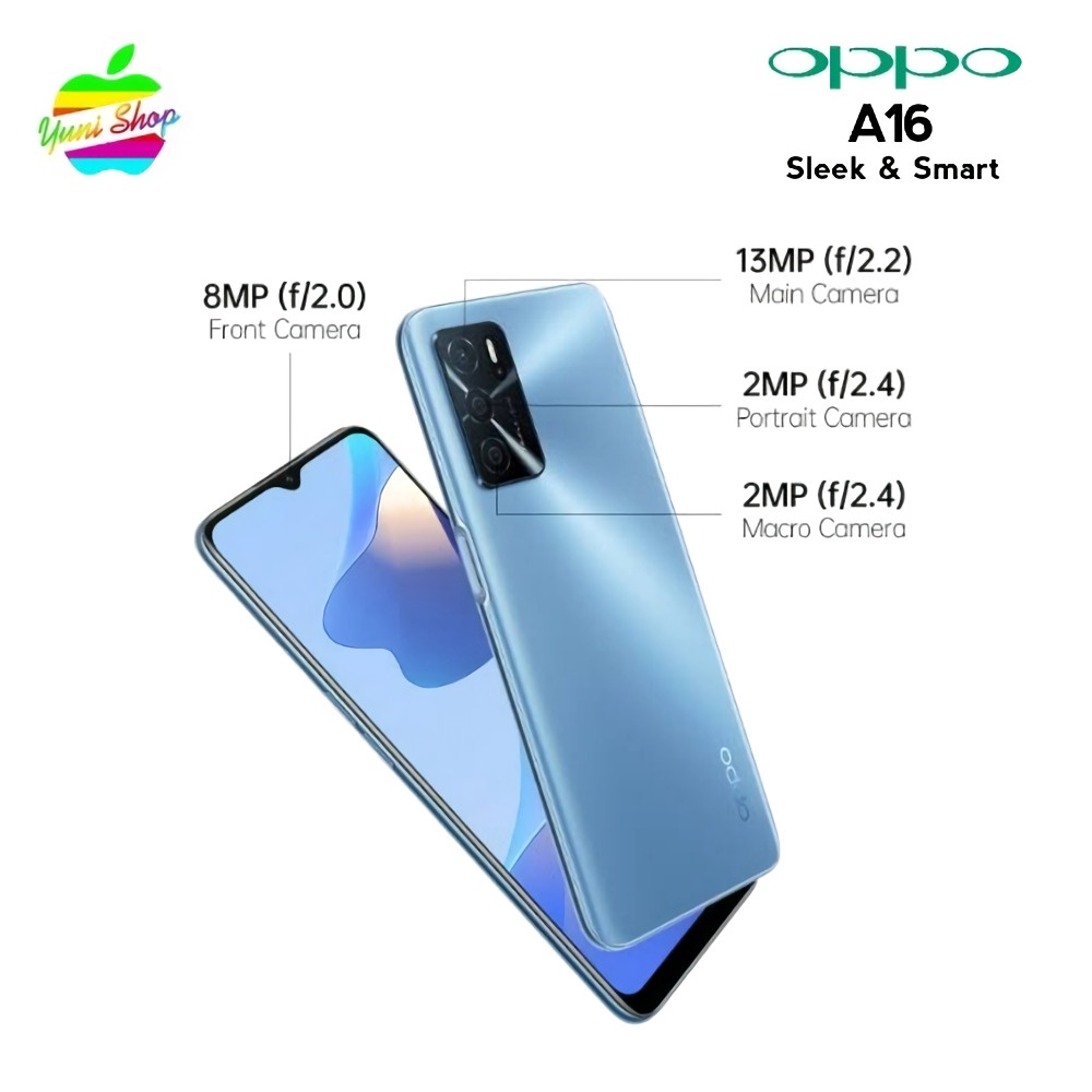 OPPO A16 4/64GB GARANSI 1 TAHUN
