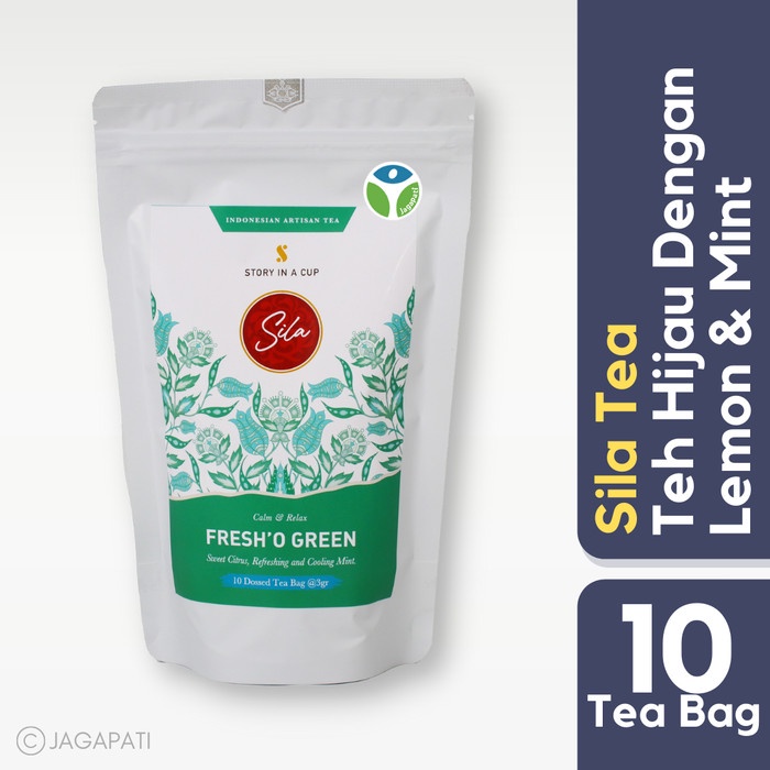 

SILA TEA - FRESH'O GREEN (10 DOSSED TEA BAG @3GR) - TEH HIJAU