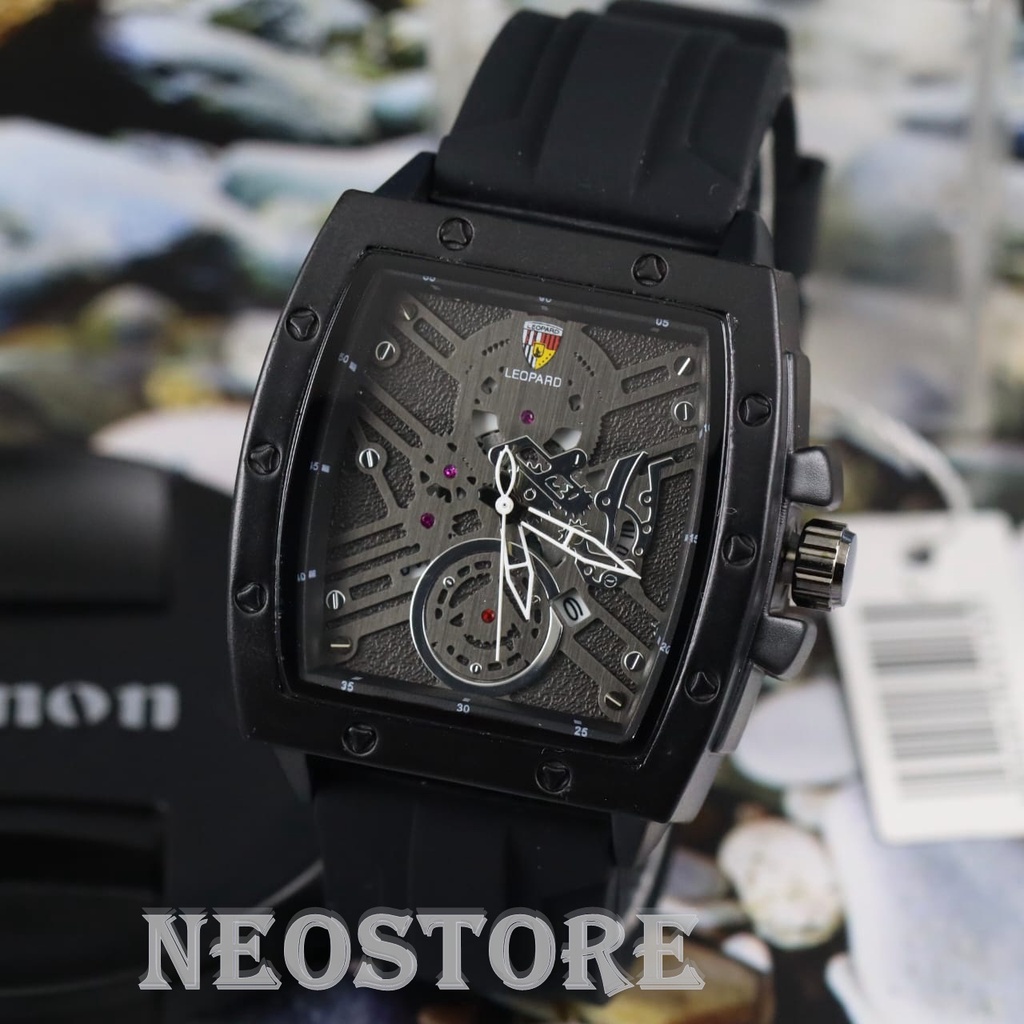Jam Tangan Pria  Leopard KR11 Analog Anti air