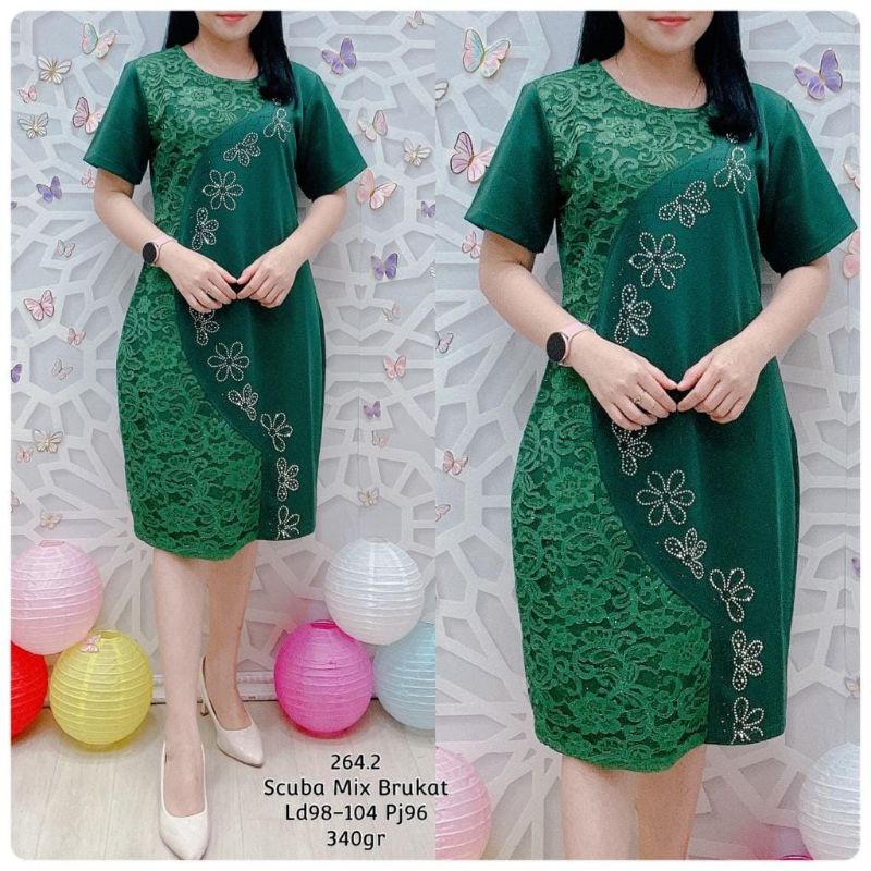 DRESS SCUBA MIX BRUKAT