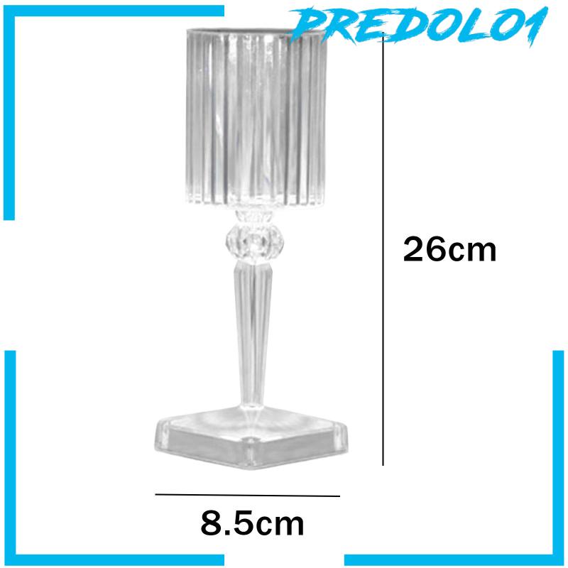 Predolo1 Lampu Meja Led USB Bentuk Bola Kristal Untuk Samping Tempat Tidur / Kantor