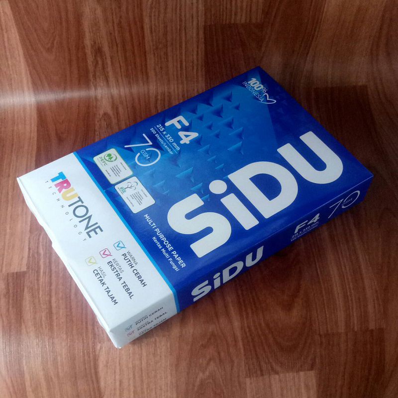 

KERTAS HVS SIDU A4 70 GSM (ISI 500 Lembar) | ATK