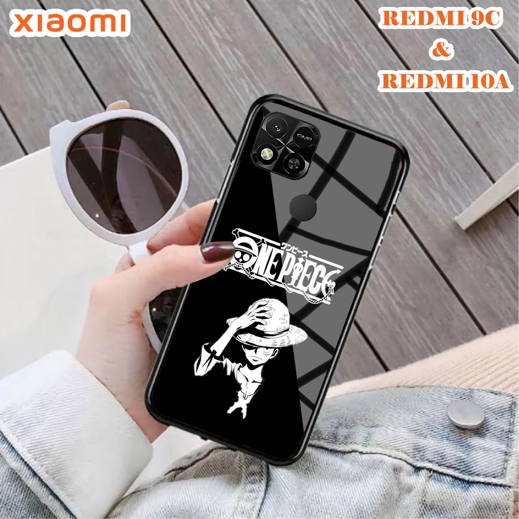 Softcase Glass Kaca REDMI 10A & REDMI 9C - Case Handphone REDMI 10A & REDMI 9C [T79].