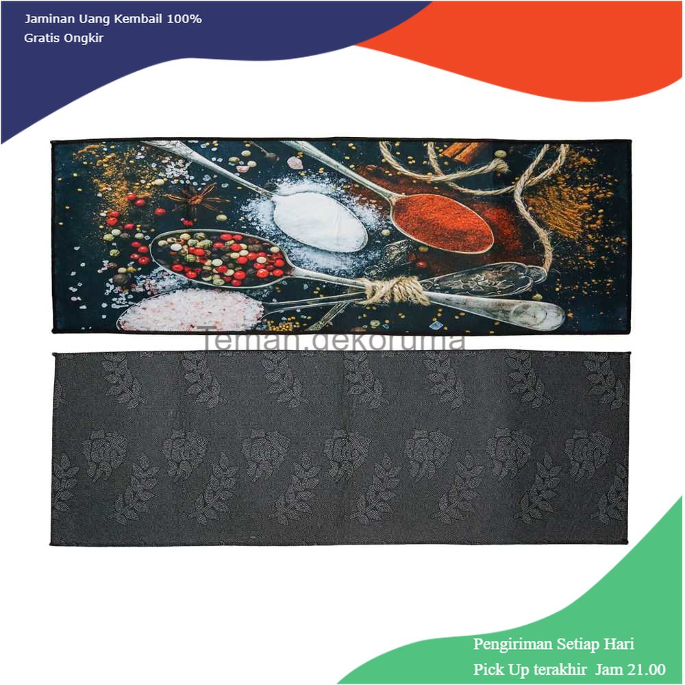 TD - PR XINJIAJIA Keset Dapur Anti-slip Kitchen Rug 40x120cm - A014