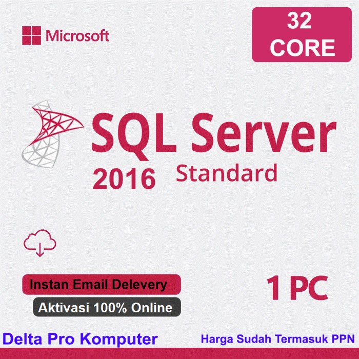 Microsoft SQL Server 2016 Standard 32 Core Unlimited User CAL Lifetime