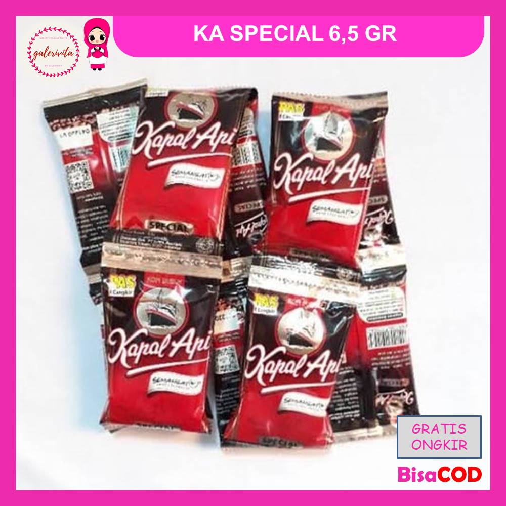 

Kapal Api Kopi Special Per Renceng 6.5 gr ( Isi 10 x 6.5 Gram )