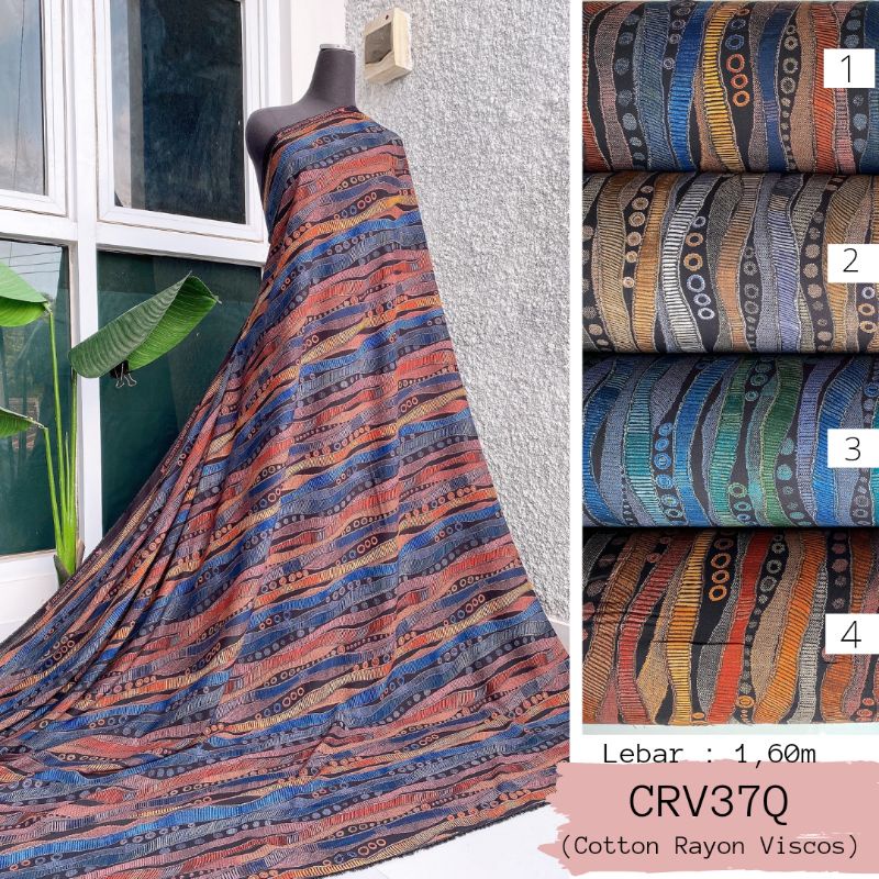 (HAURA TEXTILE) KAIN RAYON VISCOSE EXCLUSIVE GAMIS RAYON