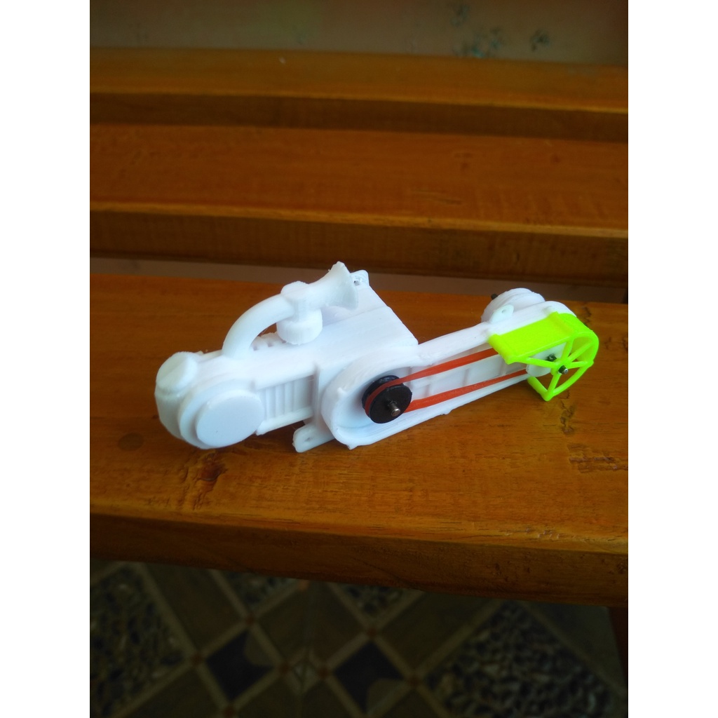 Mesin miniatur motor drag matic dengan dinamo dan tanpa dinamo