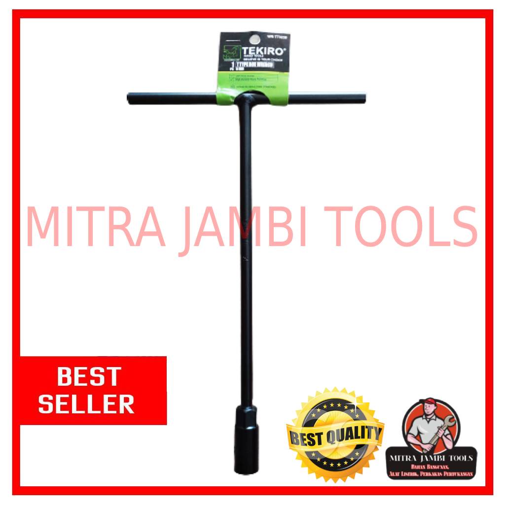 KUNCI T TEKIRO 14 MM HITAM SOCK PANJANG