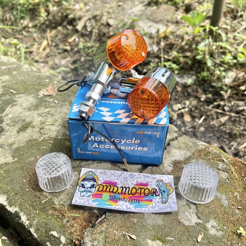 A001 Sein Palu Kotak Bulat SPORTS DAY besi lampu reteng sen riting reting cb murah