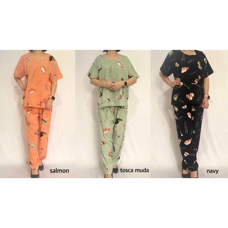 BAJU TIDUR /PIYAMA KATUN RAYON BARU