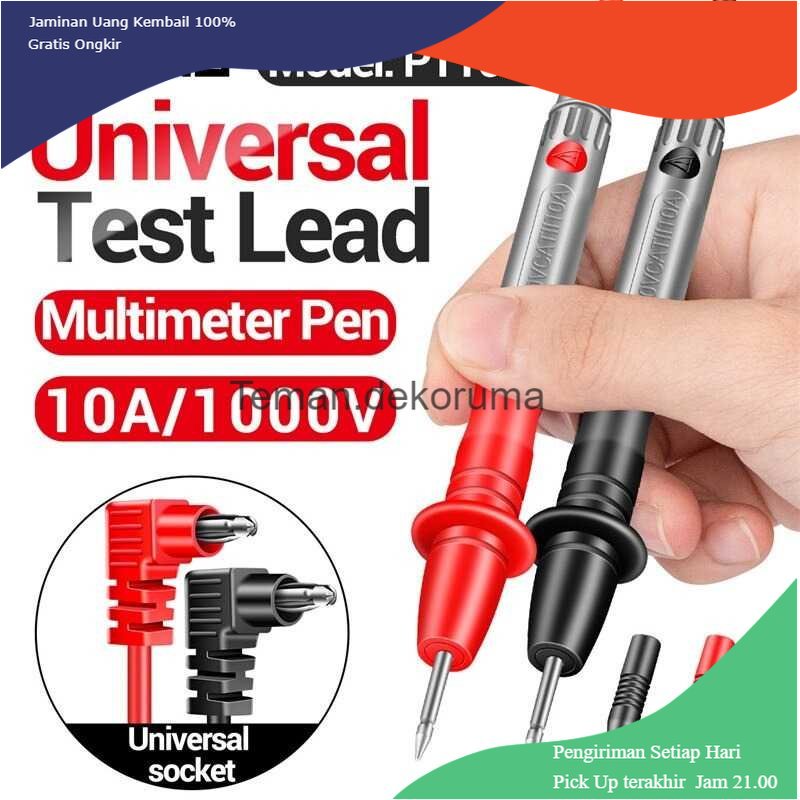 TD - PR2 ANENG Kabel Multimeter Test Pen Test Lead Universal Socket 10A 1000V - PT1035