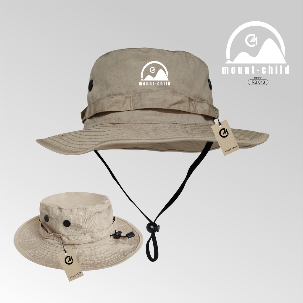 Topi Rimba Hiking camping jungle hat Gunung Hutan Rimba Hat Pria Wanita dewasa premium tebal original mountchild apparel