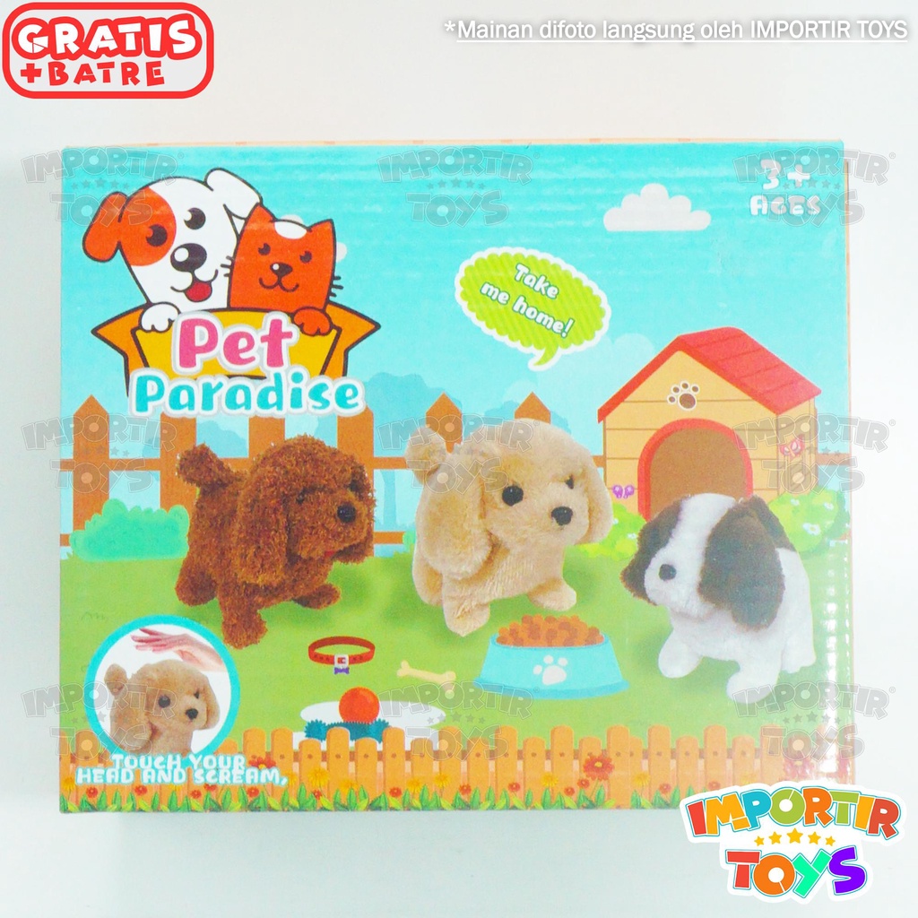 Mainan Anak Boneka Anjing Pet Paradise Toys Kid Edukasi Anak