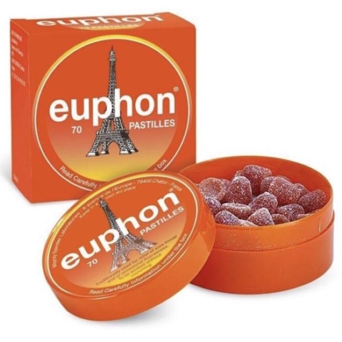 

BAYAR DITEMPAT Permen Tenggorokan Leher Euphon Pastilles Relief Sore Throat 70 pcs /PERMEN LUNAK/PERMEN VIRAL/PERMEN MILO/PERMEN YUPI/PERMEN JADUL/PERMEN KARET