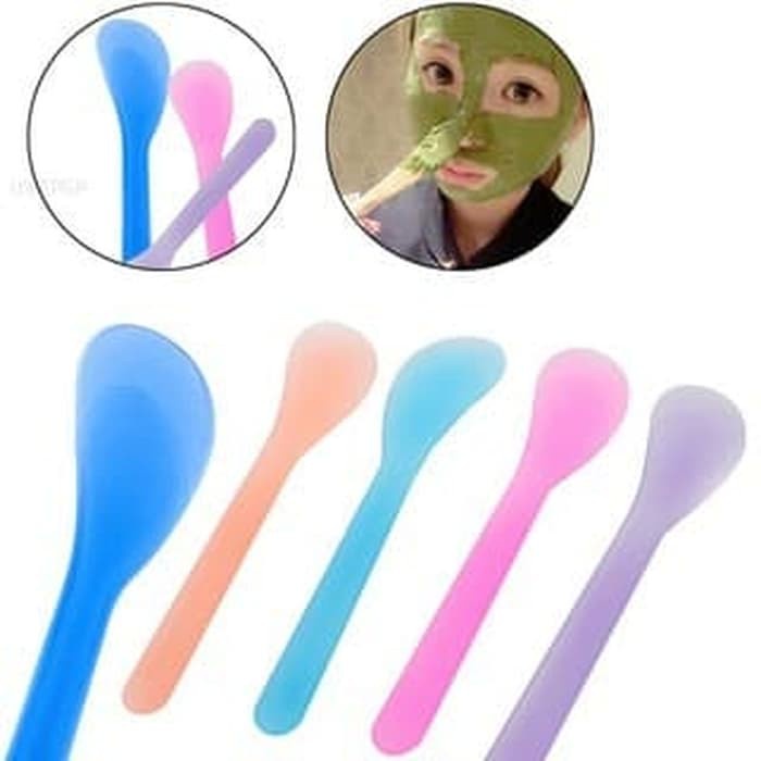 Spatula Masker Sendok Masker Plastik Facial Mask Stick Warna Warni