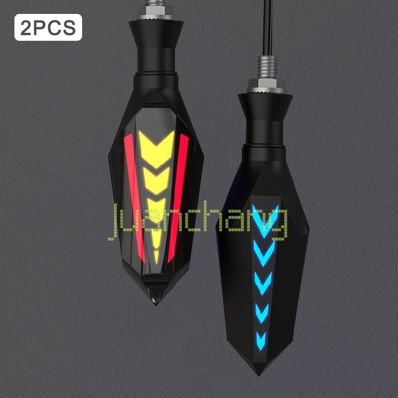 Lampu Sein LED 12V Dua Sisi Tahan Air IP65 Dengan Relay Built-in Untuk Motor Universal M10 Bolt