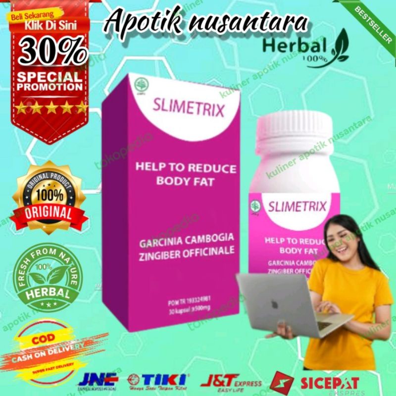 Jual Pelangsing Badan Slimetrix Herbal Asli Original Shopee Indonesia