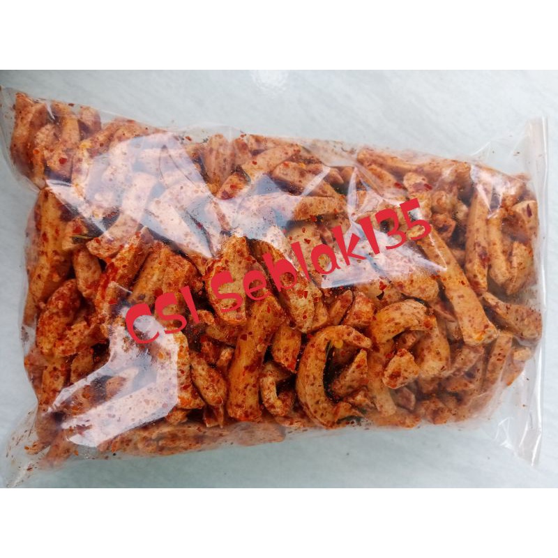 

Basreng pedas daun jeruk basreng stik gurih kriuk isi 250grm