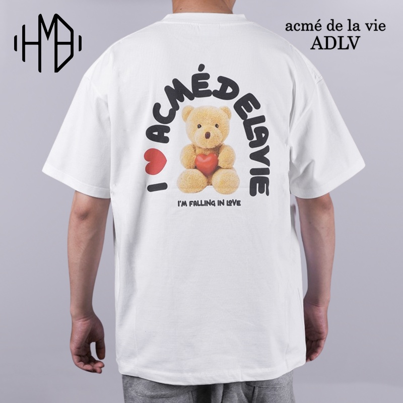 ADLV Acme De La Vie I Love Teddy Bear Tee White