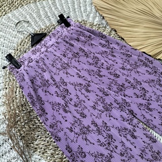 KULOT PLISKET LIDI MOTIF BUNGA BABY BREATH KEKINIAN // CELANA KULOT MOTIF BUNGA BAHAN HYGET PREMIUM