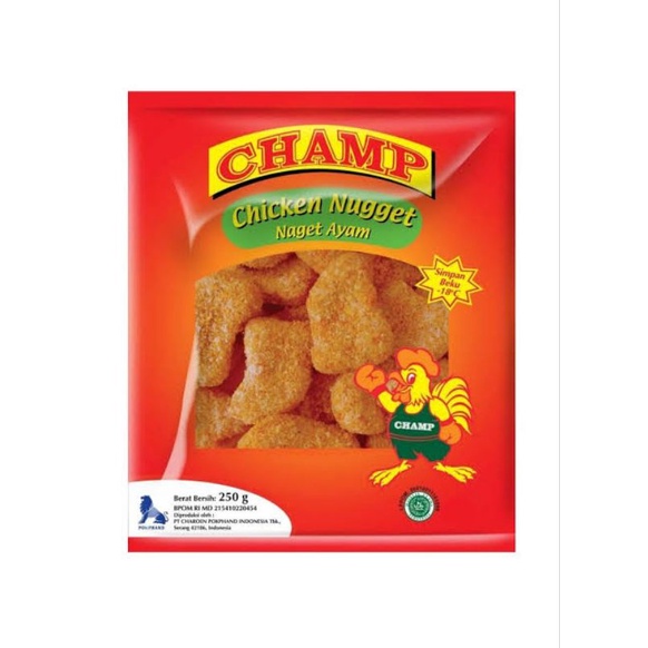 

Nugget Champ 250gr Naget Ayam