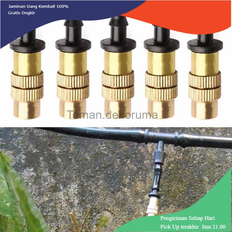 TD-PR2 VanKood Water Mist Sprinkler Irigasi Air Taman Nozzle 1 Hole 10PCS - HW81013