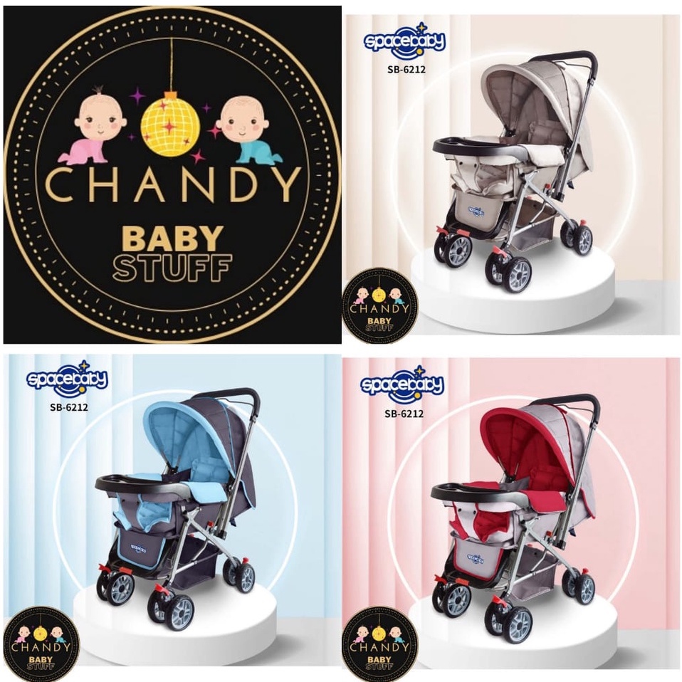 STROLLER BABY SB 6212 SPACEBABY KERETA DORONG BAYI (SETIR BOLAK BALIK)