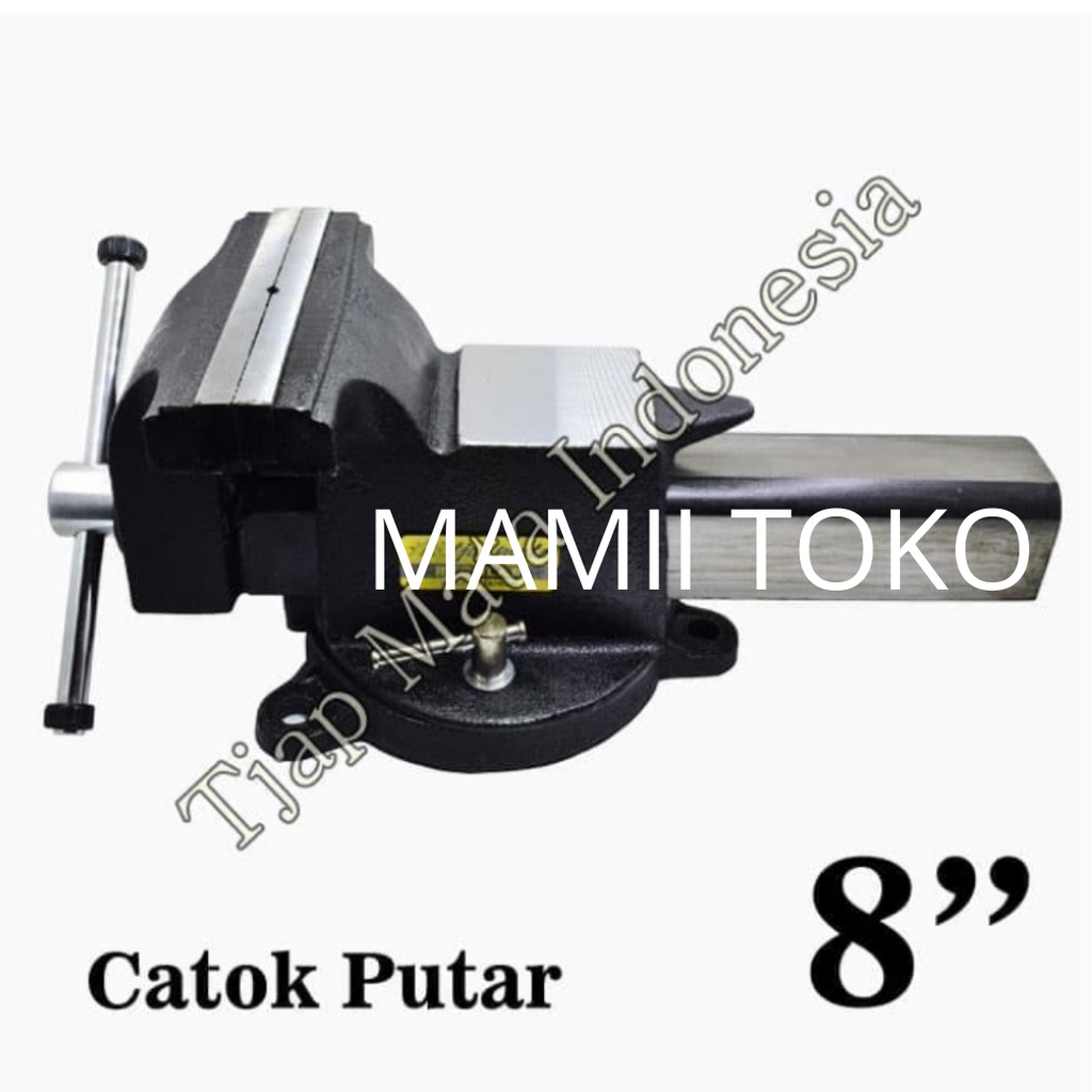 Catok Paron Ragum Catok Besi Putar Bench Vise 8 inch Tjap Mata Germany