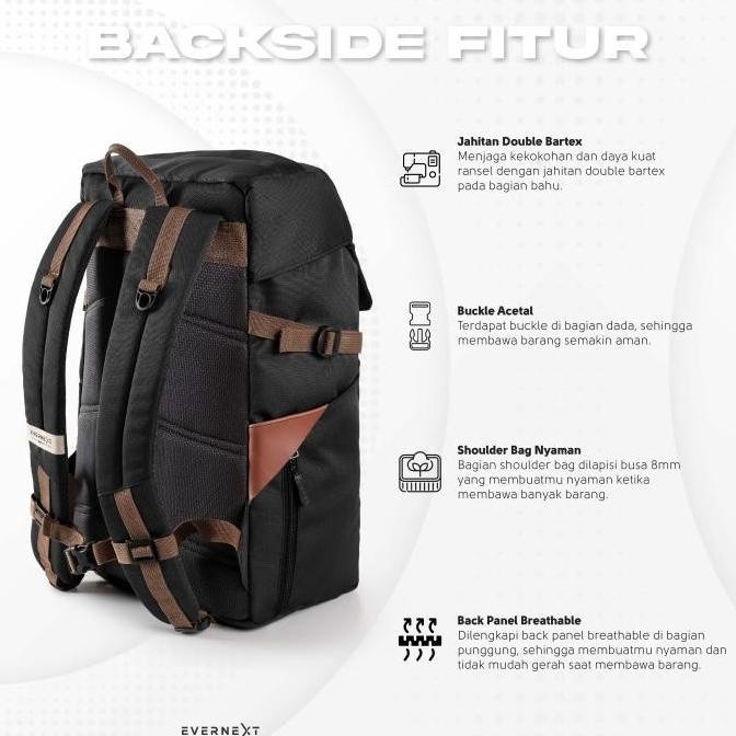 BARU TAS RANSEL BESAR TAS PUNGGUNG LAPTOP TAS SEKOLAH MODEL EIGER GH6546FG