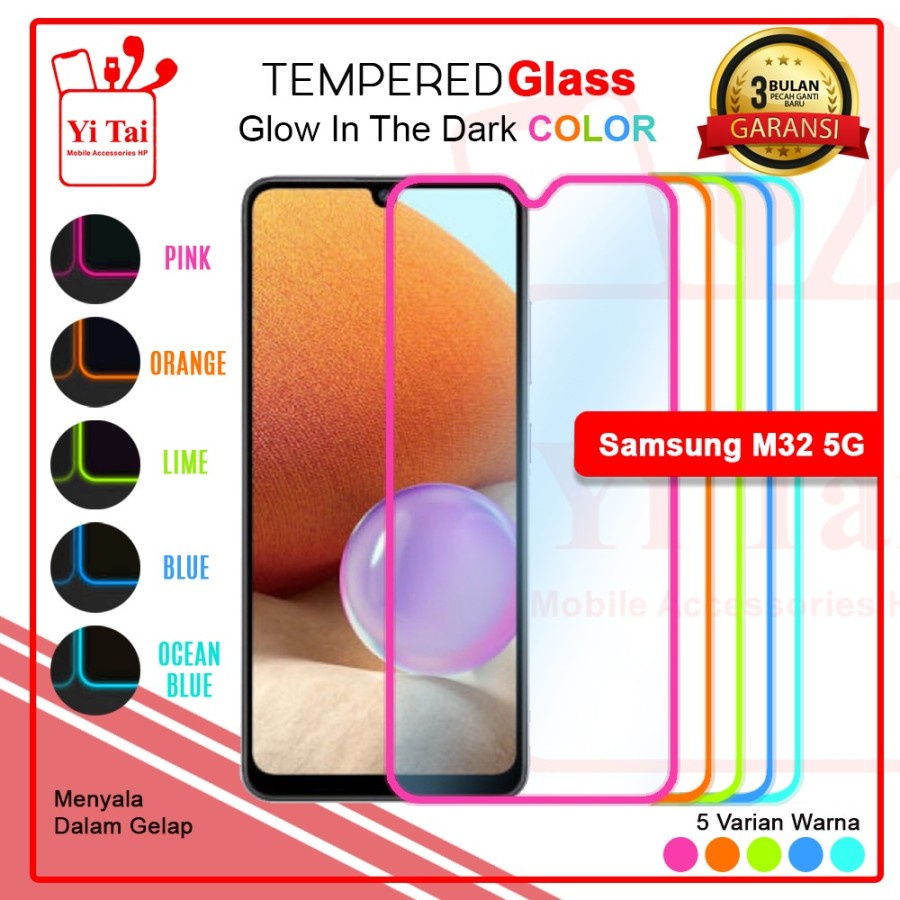 TEMPERED GLASS GLOW IN THE DARK YI TAI SAMSUNG M32 5G - GA