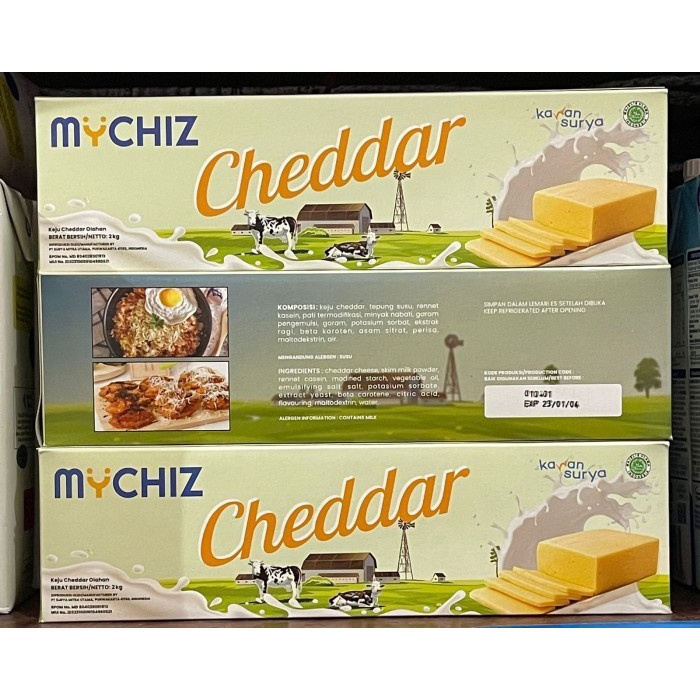 

Mychiz Keju Cheddar 2kg - My Chiz